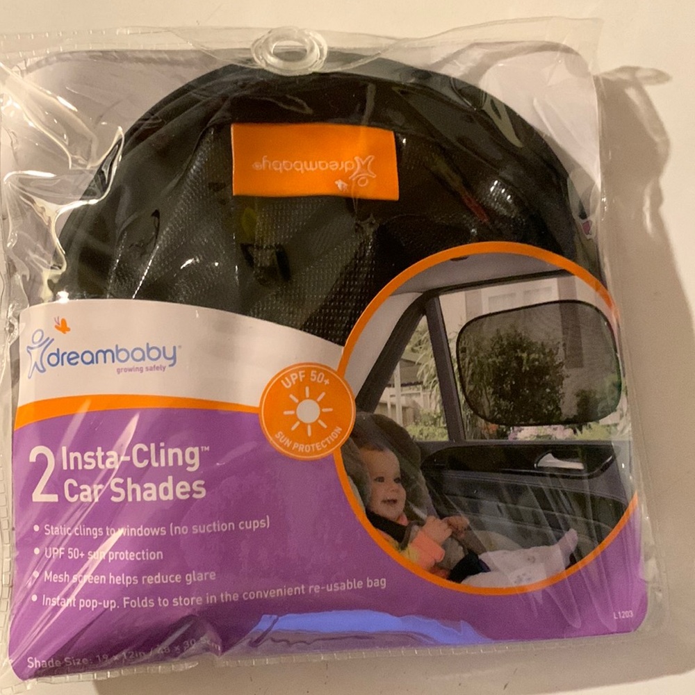 Clinging car shades for baby